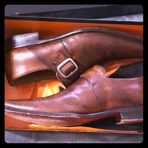 Brown Single strap Magnanni size 8,5 US.